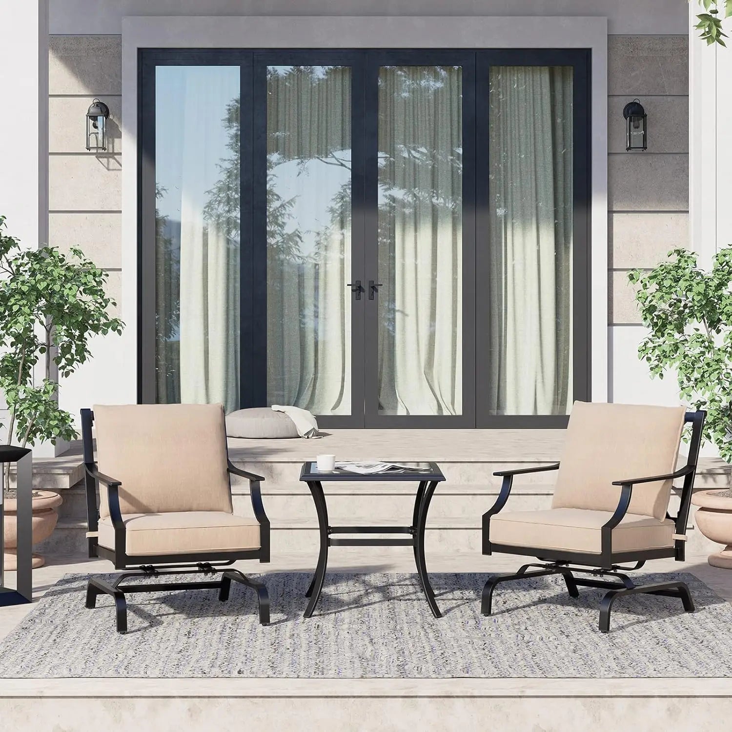 Outdoor Patio Seating, 3 Piece Patio Set,